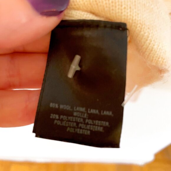 Anthropologie Moth Blush Turtleneck Wool Sweater, Size Medium - Picture 5 of 6